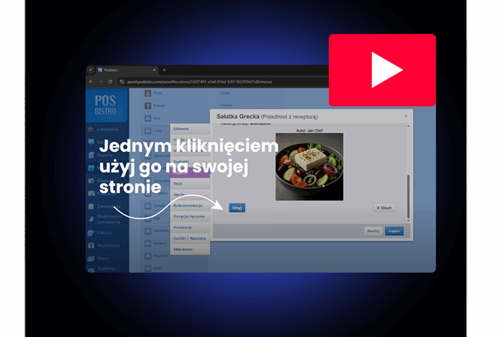 Nowość w POSbistro: generowanie obrazków AI dla pozycji menu