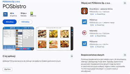 Google Play instrukcja POSbistro